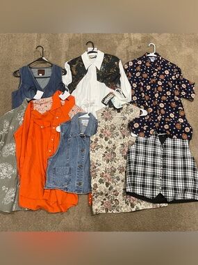 Vintage Vest Shirts Bulk Lot